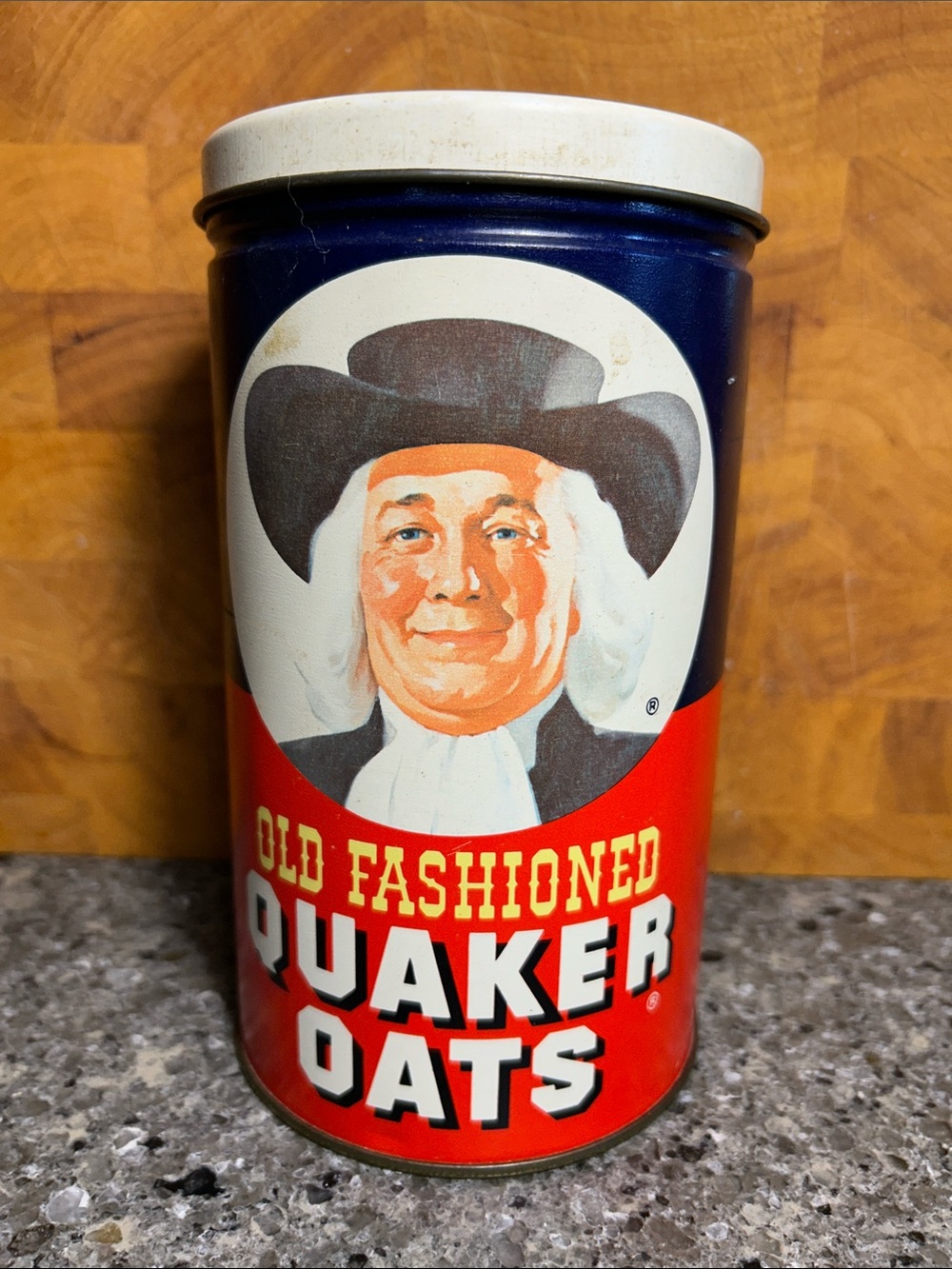 Vintage Quaker Oats tin can 1982 Limited Edition anniversary